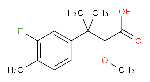 3-(3-fluoro-4-methylphenyl)-2-methoxy-3-methylbutanoic acid