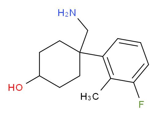 4-(aminomethyl)-4-(3-fluoro-2-methylphenyl)cyclohexan-1-ol