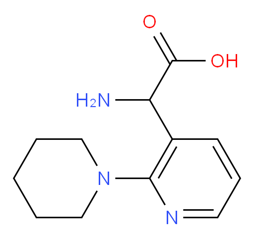2-amino-2-[2-(piperidin-1-yl)pyridin-3-yl]acetic acid