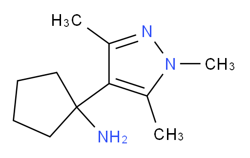 1-(trimethyl-1H-pyrazol-4-yl)cyclopentan-1-amine