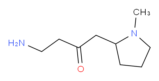 4-amino-1-(1-methylpyrrolidin-2-yl)butan-2-one