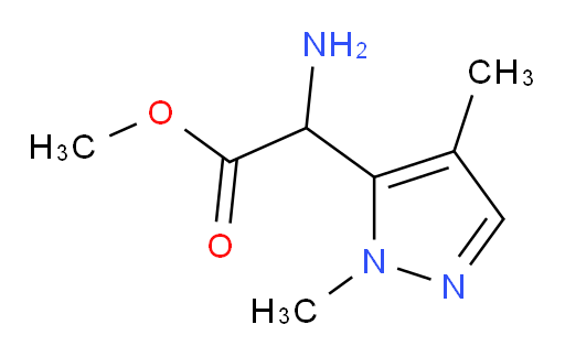 methyl 2-amino-2-(1,4-dimethyl-1H-pyrazol-5-yl)acetate