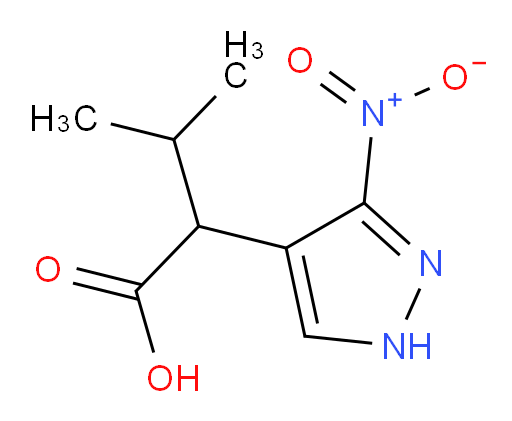 3-methyl-2-(3-nitro-1H-pyrazol-4-yl)butanoic acid