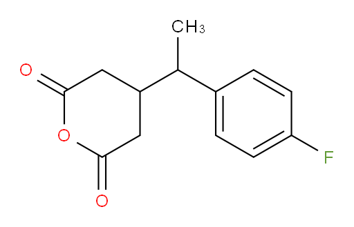4-[1-(4-fluorophenyl)ethyl]oxane-2,6-dione