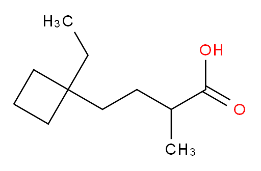 4-(1-ethylcyclobutyl)-2-methylbutanoic acid