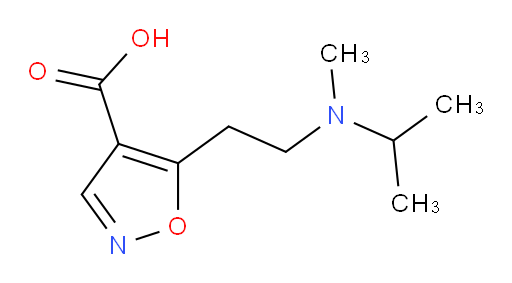 5-{2-[methyl(propan-2-yl)amino]ethyl}-1,2-oxazole-4-carboxylic acid