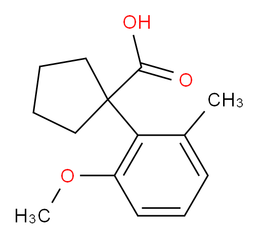 1-(2-methoxy-6-methylphenyl)cyclopentane-1-carboxylic acid