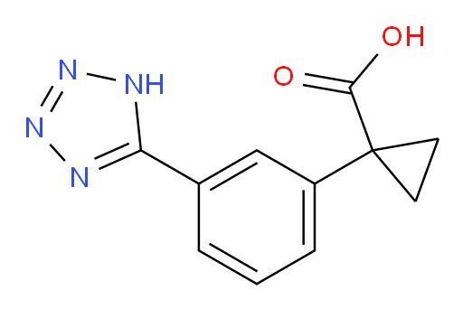 1-[3-(1H-1,2,3,4-tetrazol-5-yl)phenyl]cyclopropane-1-carboxylic acid
