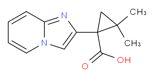 1-{imidazo[1,2-a]pyridin-2-yl}-2,2-dimethylcyclopropane-1-carboxylic acid