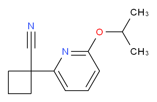 1-[6-(propan-2-yloxy)pyridin-2-yl]cyclobutane-1-carbonitrile