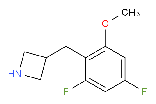 3-[(2,4-difluoro-6-methoxyphenyl)methyl]azetidine