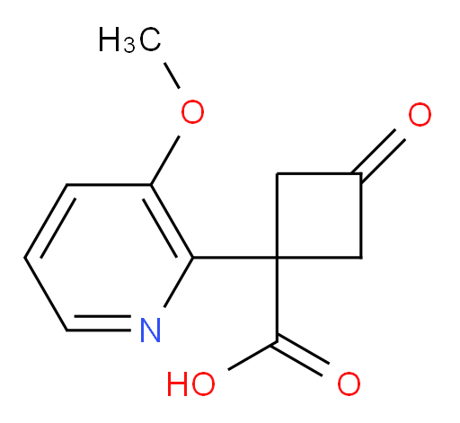 1-(3-methoxypyridin-2-yl)-3-oxocyclobutane-1-carboxylic acid