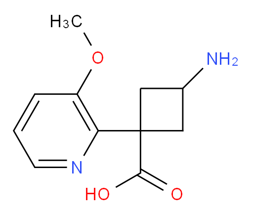 3-amino-1-(3-methoxypyridin-2-yl)cyclobutane-1-carboxylic acid