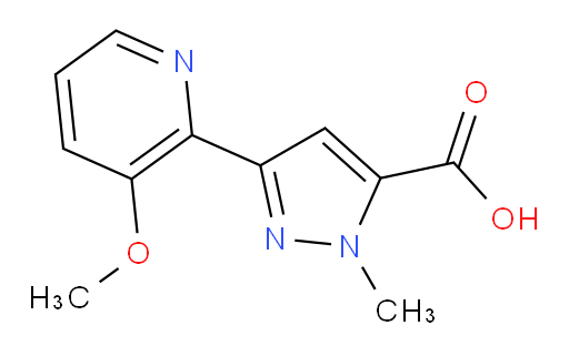 3-(3-methoxypyridin-2-yl)-1-methyl-1H-pyrazole-5-carboxylic acid