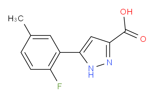 5-(2-fluoro-5-methylphenyl)-1H-pyrazole-3-carboxylic acid