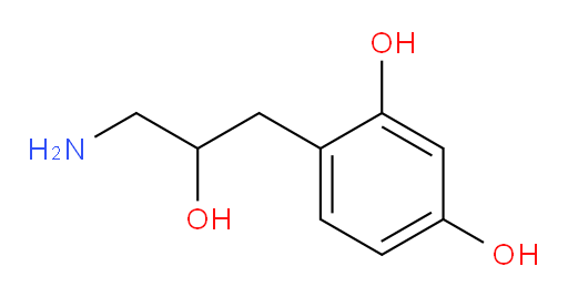 4-(3-amino-2-hydroxypropyl)benzene-1,3-diol