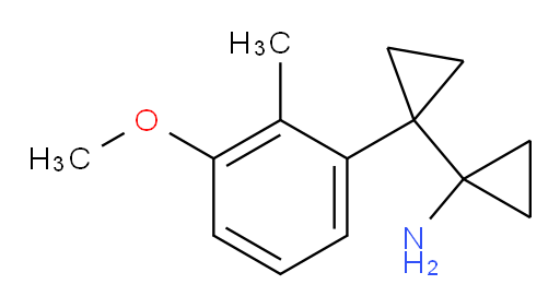 1-[1-(3-methoxy-2-methylphenyl)cyclopropyl]cyclopropan-1-amine