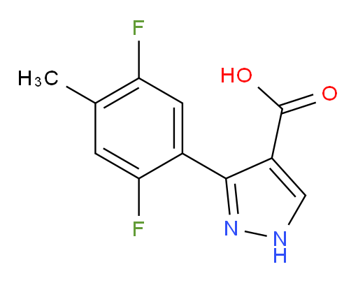 3-(2,5-difluoro-4-methylphenyl)-1H-pyrazole-4-carboxylic acid