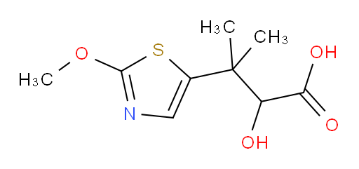 2-hydroxy-3-(2-methoxy-1,3-thiazol-5-yl)-3-methylbutanoic acid