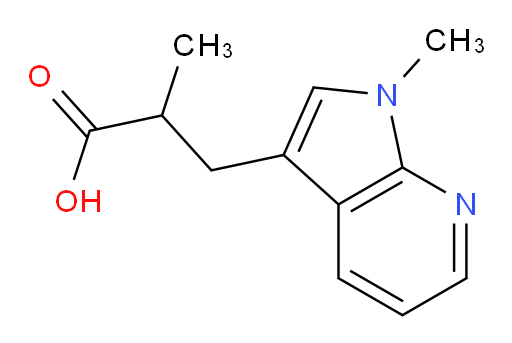 2-methyl-3-{1-methyl-1H-pyrrolo[2,3-b]pyridin-3-yl}propanoic acid
