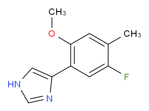 4-(5-fluoro-2-methoxy-4-methylphenyl)-1H-imidazole