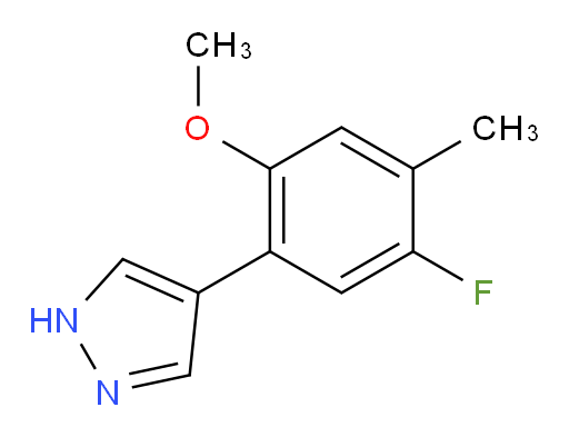 4-(5-fluoro-2-methoxy-4-methylphenyl)-1H-pyrazole