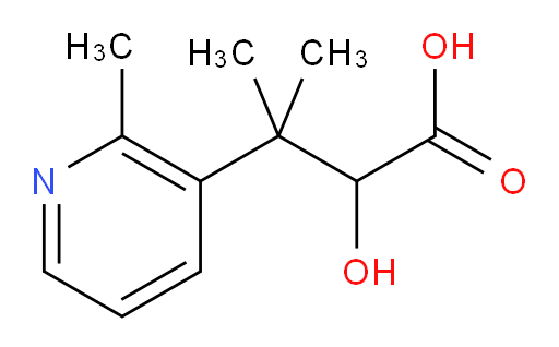 2-hydroxy-3-methyl-3-(2-methylpyridin-3-yl)butanoic acid