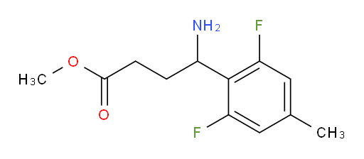 methyl 4-amino-4-(2,6-difluoro-4-methylphenyl)butanoate