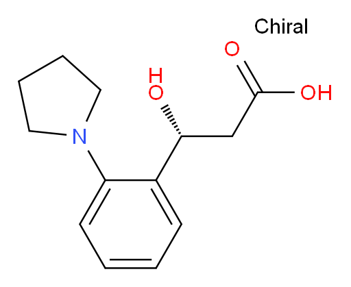 (3R)-3-hydroxy-3-[2-(pyrrolidin-1-yl)phenyl]propanoic acid