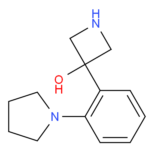 3-[2-(pyrrolidin-1-yl)phenyl]azetidin-3-ol