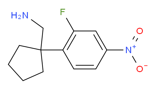 [1-(2-fluoro-4-nitrophenyl)cyclopentyl]methanamine