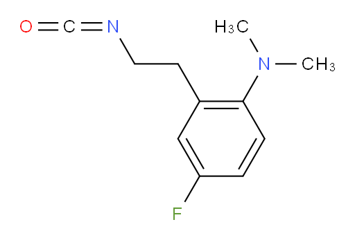 4-fluoro-2-(2-isocyanatoethyl)-N,N-dimethylaniline