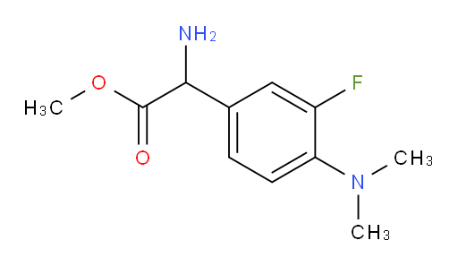 methyl 2-amino-2-[4-(dimethylamino)-3-fluorophenyl]acetate