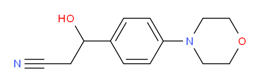 3-hydroxy-3-[4-(morpholin-4-yl)phenyl]propanenitrile