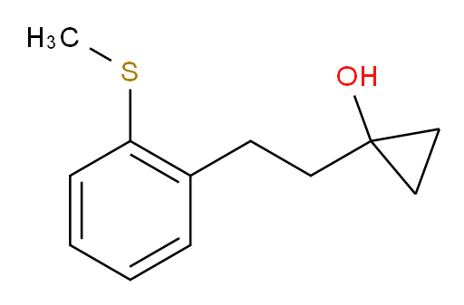 1-{2-[2-(methylsulfanyl)phenyl]ethyl}cyclopropan-1-ol