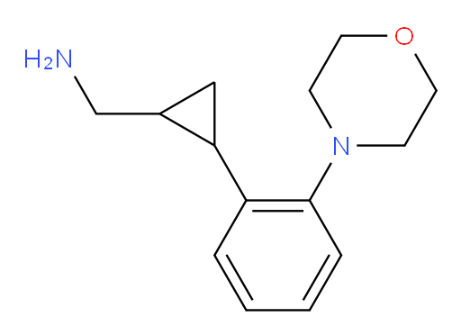 {2-[2-(morpholin-4-yl)phenyl]cyclopropyl}methanamine