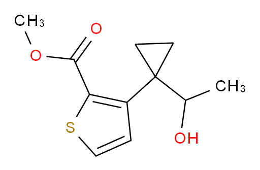 methyl 3-[1-(1-hydroxyethyl)cyclopropyl]thiophene-2-carboxylate