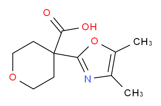 4-(dimethyl-1,3-oxazol-2-yl)oxane-4-carboxylic acid