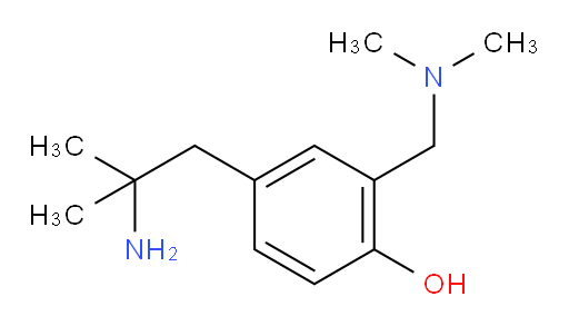 4-(2-amino-2-methylpropyl)-2-[(dimethylamino)methyl]phenol