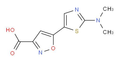 5-[2-(dimethylamino)-1,3-thiazol-5-yl]-1,2-oxazole-3-carboxylic acid