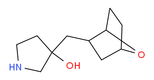 3-({7-oxabicyclo[2.2.1]heptan-2-yl}methyl)pyrrolidin-3-ol