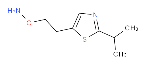 O-{2-[2-(propan-2-yl)-1,3-thiazol-5-yl]ethyl}hydroxylamine