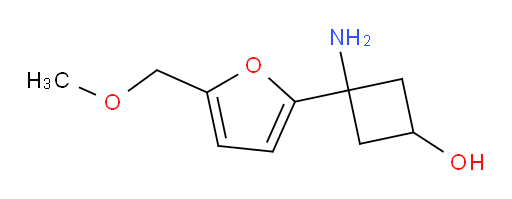 3-amino-3-[5-(methoxymethyl)furan-2-yl]cyclobutan-1-ol