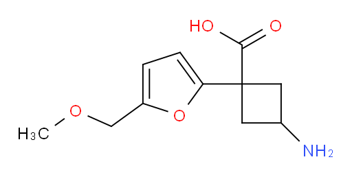 3-amino-1-[5-(methoxymethyl)furan-2-yl]cyclobutane-1-carboxylic acid