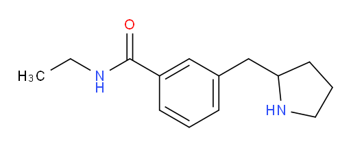 N-ethyl-3-[(pyrrolidin-2-yl)methyl]benzamide