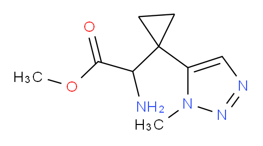 methyl 2-amino-2-[1-(1-methyl-1H-1,2,3-triazol-5-yl)cyclopropyl]acetate