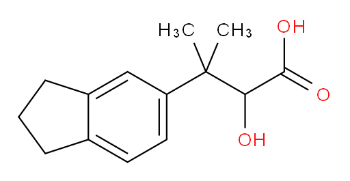 3-(2,3-dihydro-1H-inden-5-yl)-2-hydroxy-3-methylbutanoic acid