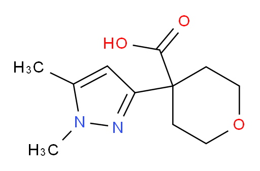 4-(1,5-dimethyl-1H-pyrazol-3-yl)oxane-4-carboxylic acid