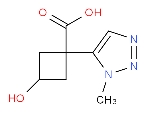 3-hydroxy-1-(1-methyl-1H-1,2,3-triazol-5-yl)cyclobutane-1-carboxylic acid