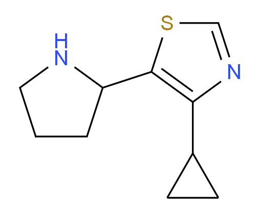 4-cyclopropyl-5-(pyrrolidin-2-yl)-1,3-thiazole